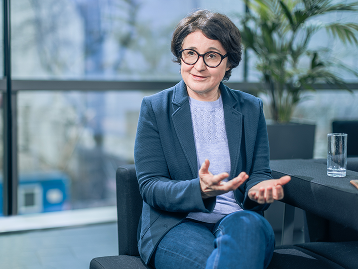 Isabell Koberwein, Grundlagenabteilung der Gewerkschaft GPA &copy; Markus Zahradnik