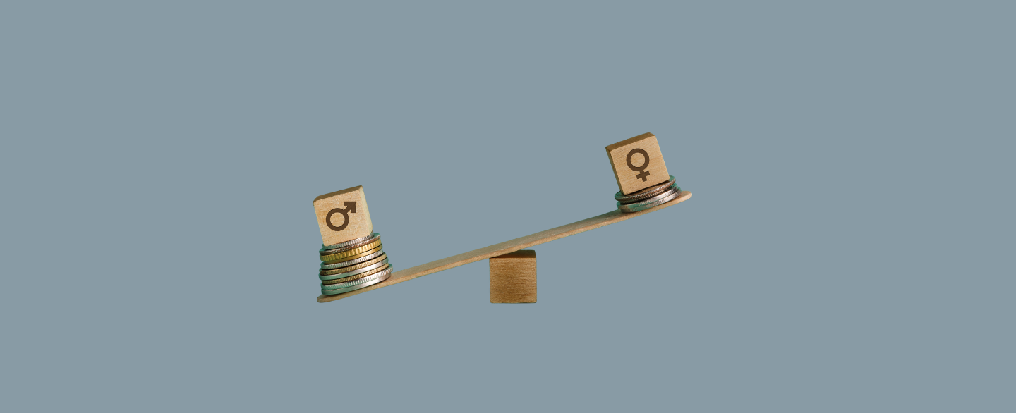 Wippe, die Lohnungleichheit zwischen M&auml;nnern und Frauen symbolisiert  &copy; Prostock-studio - stock.adobe.com