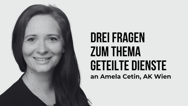 Amela Cetin, AK Wien, zum Thema geteilte Dienste &copy; AKtuell; privat