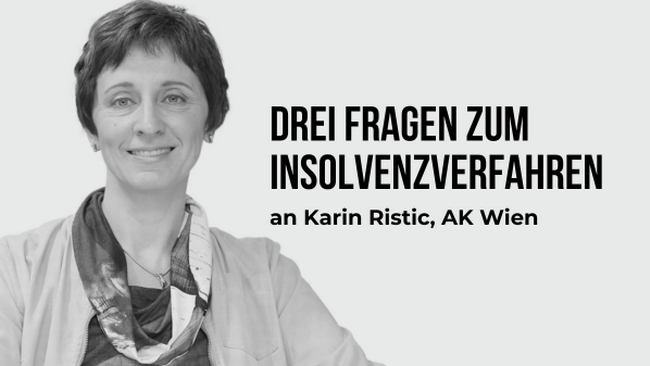 Drei Fragen zum Insolvenzverfahren an Karin Ristic © AKtuell, Erwin Schuh