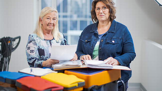 Gabriela Eder und Birgit Kaipl zum Thema Pensionen &copy; Markus Zahradnik