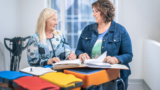 Belegschaftsvertreter:innen Gabriela Eder und Birgit Kaipl  &copy; Markus Zahradnik