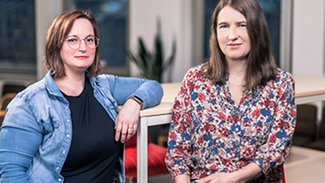 Eva Angerler, GPA; Simone Hudelist, AK © Markus Zahradnik
