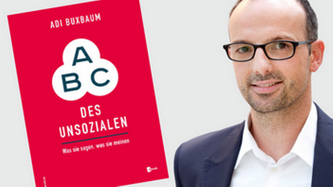 Ökonom Adi Buxbaum mit seinem neuen Buch ABC des Unsozialen © Lisi Specht