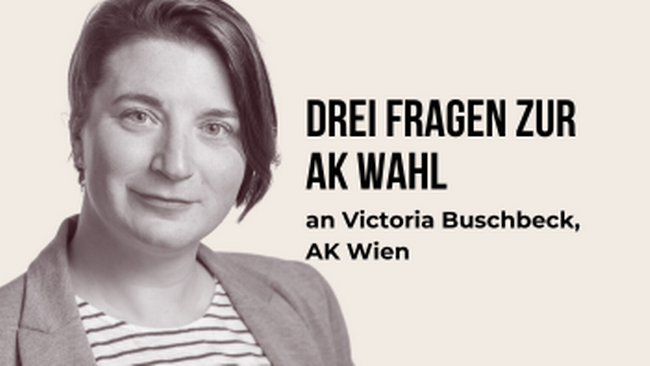 Drei Fragen zur AK Wahl an Victoria Buschbeck © AKtuell, Markus Zahradnik