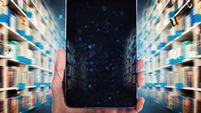 Digitale Bibliothek © AdobeStock_alphaspirit