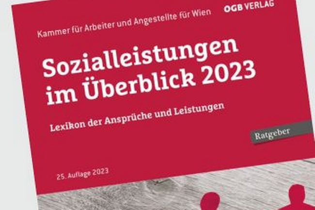 Buchtipp Sozialleistungen im Überblick 2023 © ÖGB Verlag