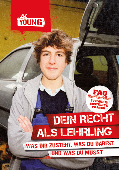 Cover Broschüre "Dein Recht als Lehrling" © AK Wien