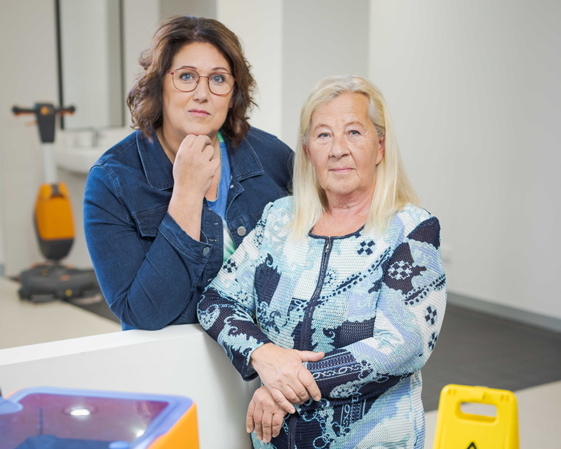Gabriela Eder und Birgit Kaipl zum Thema Pensionen &copy; Markus Zahradnik