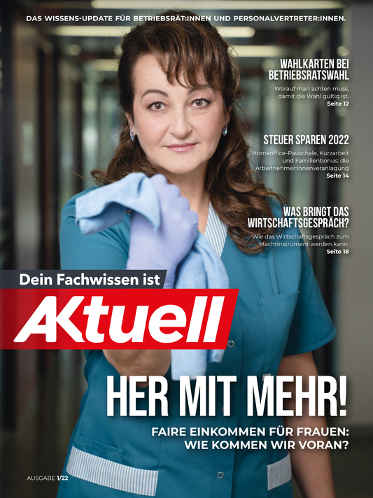 Cover AKtuell Ausgabe 1/2022 © AK Wien