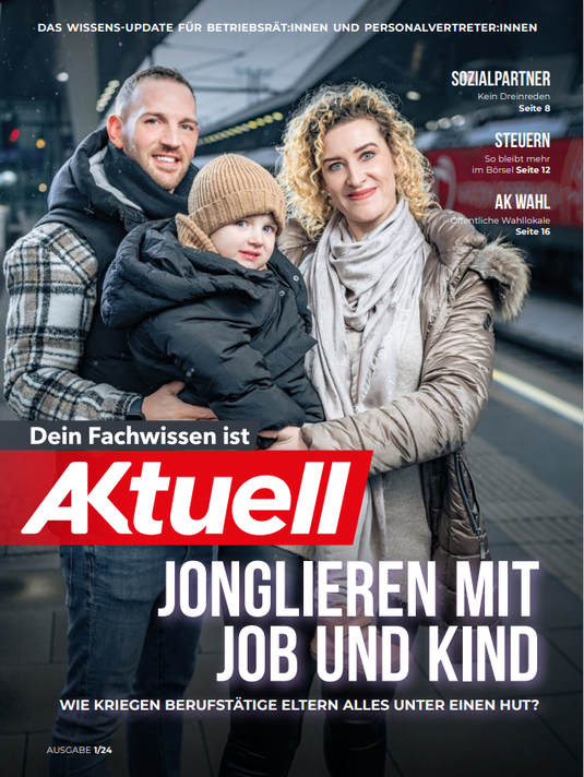 Cover Heft 2024-1 - Vereinbarkeit von Beruf und Familie © Markus Zahradnik