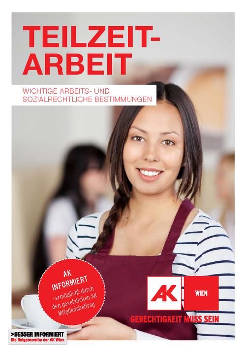 Cover AK Ratgeber Teilzeitarbeit © AK Wien