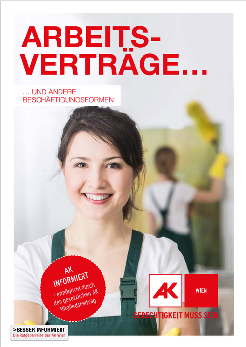 Cover Arbeitsverträge © AK Wien