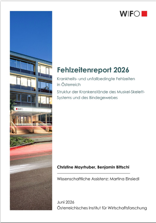 Cover Fehlzeitenreport 2026 &copy; WIFO