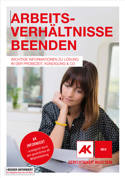 Cover AK Ratgeber Kündigung © AK Wien