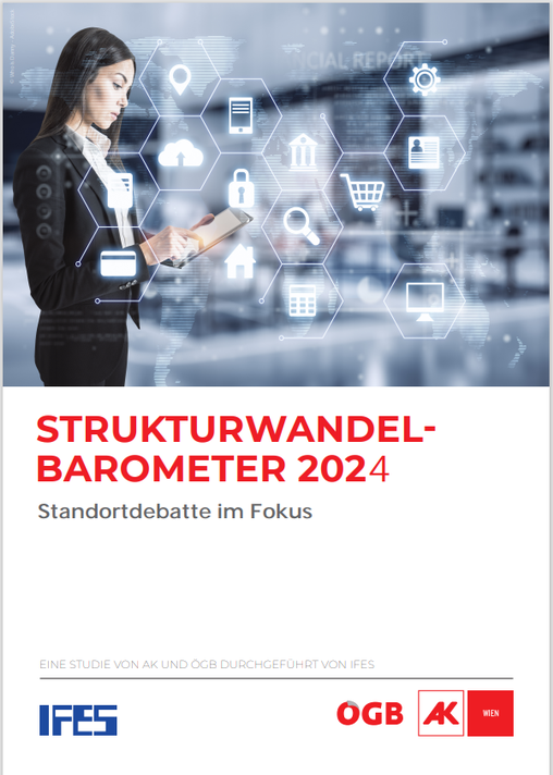 Cover Strukturwandelbarometer 2024 © AK Wien, ÖGB