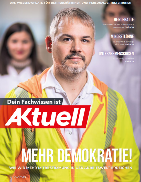 Cover_AKtuell_1-2023_Demokratie. © AKtuell. Markus Zahradnik